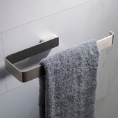 Stelios™ Bathroom Towel Ring, Brushed Nickel Finish, 9-11/16''W x 3-3/16''D x 1''H