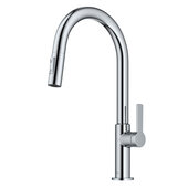 KRAUS� Oletto�  Single Handle Pull-Down Kitchen Faucet in Chrome, Spout Height: 8-3/4'', Spout Reach: 8-7/8''