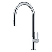 KRAUS® Oletto™  High-Arc Single Handle Pull-Down Kitchen Faucet in Chrome, Spout Height: 10-1/2'', Spout Reach: 10-7/8''