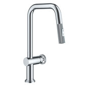  KRAUS® Urbix™ Industrial Pull-Down Single Handle Kitchen Faucet In Chrome, Spout Height: 8-5/8'' H, Spout Reach: 9'' D