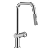  KRAUS® Urbix™ Industrial Pull-Down Single Handle Kitchen Faucet In Spot-Free Stainless Steel, Spout Height: 8-5/8'' H, Spout Reach: 9'' D