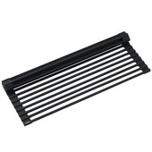 KRAUS KRM10 Series Multipurpose Over Sink Roll-Up Dish Drying Rack in Black, 20-1/2'' W x 12-3/4'' D x 3/8'' H