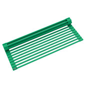 KRAUS KRM10 Series Multipurpose Over-Sink Roll-Up Dish Drying Rack in Green, 20-1/2'' W x 12-3/4'' D x 3/8'' H