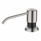 KRAUS Boden™ Kitchen Soap and Lotion Dispenser In Spot Free Stainless Steel - Matte Black, Spout Height: 2-3/8'' H