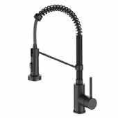  Bolden Touchless Sensor Single Handle 18-Inch Commercial Pull-Down Kitchen Faucet in Matte Black