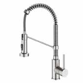  Bolden Touchless Sensor Single Handle 18-Inch Commercial Pull-Down Kitchen Faucet in Stainless Steel