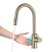  Oletto™ Touchless Sensor Pull-Down Single Handle Kitchen Faucet, Spot-Free Antique Champagne Bronze, Faucet Height: 16-5/8'' H