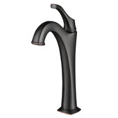  Arlo™ Oil Rubbed Bronze Single Handle Vessel Bathroom Faucet with Pop Up Drain, Faucet Height: 12-1/8'', Spout Reach: 5-1/8''