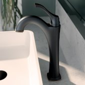  Arlo™ Oil Rubbed Bronze Single Handle Vessel Bathroom Faucet with Pop Up Drain, Faucet Height: 12-1/8'', Spout Reach: 5-1/8''