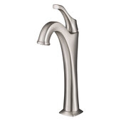  Arlo™ Spot-Free all-Brite Brushed Nickel Single Handle Vessel Bathroom Faucet with Pop Up Drain, Faucet Height: 12-1/8'', Spout Reach: 5-1/8''