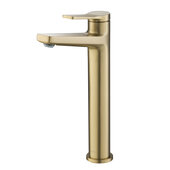 KRAUS Indy™ Single Handle Vessel Bathroom Faucet In Brushed Gold, Spout Height: 9-1/4'', Spout Reach: 5-1/8''