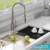  Kore™ Workstation 32'' W Undermount 16 Gauge Single Bowl Stainless Steel Kitchen Sink with Accessories, 32'' W x 19'' D x 10'' H
