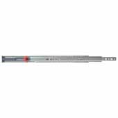  10''-24'' Soft-Close Low Profile, Full Extension, Side Mounted 65 lb Ball Bearing Drawer Slide in Zinc Finish