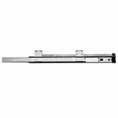 Knape & Vogt 3/4 Extension Fixed Height Keyboard Slides, 75 lb Ball Bearing, 12''-24'' Long in Anochrome Finish