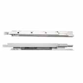  9'' Full Extension Soft-Close Undermount 75 lb. Roller Bearing Drawer Slide, Zinc Plated Finish