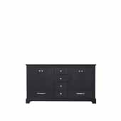  Dukes 60'' Espresso Vanity Base Cabinet Only, 59''W x 21-1/2''D x 33-1/4''H