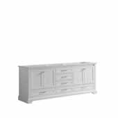  Dukes 80'' White Vanity Base Cabinet Only, 79''W x 21-1/2''D x 33-1/4''H
