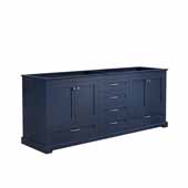  Dukes 80'' Navy Blue Vanity Base Cabinet Only, 79''W x 21-1/2''D x 33-1/4''H