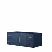  Geneva 48'' Navy Blue Vanity Base Cabinet Only, 47-1/2''W x 21-1/2''D x 18-1/4''H
