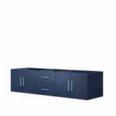  Geneva 72'' Navy Blue Vanity Base Cabinet Only, 71-1/4''W x 21-1/2''D x 18-1/4''H
