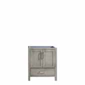  Jacques 30'' Distressed Grey Vanity Base Cabinet Only, 29''W x 21-1/2''D x 33-1/4''H