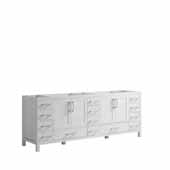  Jacques 84'' White Vanity Base Cabinet Only, 83''W x 21-1/2''D x 33-1/4''H