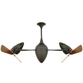  AR Ruthiane Rotational Ceiling Fan, Bronzette w/ Mahogany Blades
