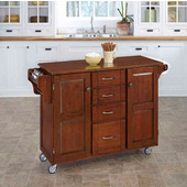 Mix & Match Create-a-Cart Cherry Finish with Cherry Top by , 48'' W x 17-3/4'' D x 35-1/2''H