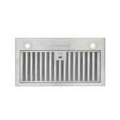  600 CFM Stainless Steel Range Hood Ventilator, 4-Speed Electronic Soft Touch Control, 21-3/8'' W x 11-7/16'' D x 12-29/32'' H