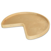  Select Series Two 32'' Dia Kidney Shaped Maple Wood Shelves Pre-assembled with 9'' Swivel Bearing & Mounting Plate