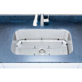  18 Gauge Single-Bowl Undermount Stainless Steel Sink Package w/ Grid and Strainer, 31-1/2''W x 18-1/2''D x 10''H