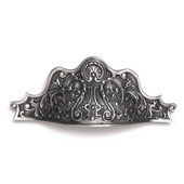 King's Road Collection 6'' Wide Kensington Cabinet Bin Pull in Antique Pewter, 6'' W x 1-1/8'' D x 2-1/2'' H