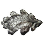  Woodland Collection 4-5/8'' Wide Oak Leaf Cabinet Bin Pull in Antique Pewter, 4-5/8'' W x 1'' D x 2-3/4'' H