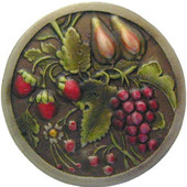  Tuscan Collection 1-3/8'' Diameter Tuscan Bounty Round Cabinet Knob in Hand-Tinted Antique Brass, 1-3/8'' Diameter x 7/8'' D