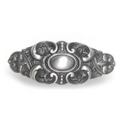  King's Road Collection 2-5/8'' Wide Queensway Cabinet Knob in Antique Pewter, 2-5/8'' W x 1-1/2'' D x 1'' H