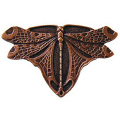  Period Pieces Collection 1-3/4'' Wide Dragonfly Cabinet Knob in Antique Copper, 1-3/4'' W x 7/8'' D x 1-1/8'' H