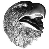  Lodge & Nature Collection 1-1/2'' Wide Proud Eagle Cabinet Knob in Antique Pewter, 1-1/2'' W x 1-1/8'' D x 1-5/8'' H