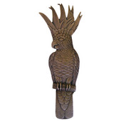  Tropical Collection 4-5/8'' Wide Cockatoo (Vertical - Right Side) Cabinet Pull in Dark Brass, 4-5/8'' W x 7/8'' D x 1-3/4'' H