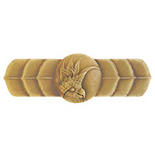  Tropical Collection 4-1/4'' Wide Cockatoo (Horizontal - Left Side) Cabinet Pull in Antique Brass, 4-1/4'' W x 7/8'' D x 1-1/2'' H