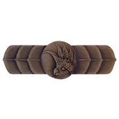  Tropical Collection 4-1/4'' Wide Cockatoo (Horizontal - Right Side) Cabinet Pull in Dark Brass, 4-1/4'' W x 7/8'' D x 1-1/2'' H