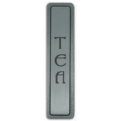  Kitchen ID Collection 4'' Wide (Vertical) ''Tea'' Cabinet Pull in Antique Pewter, 4'' W x 7/8'' D x 7/8'' H