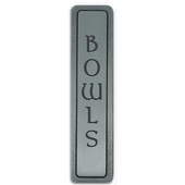  Kitchen ID Collection 4'' Wide (Vertical) ''Bowls'' Cabinet Pull in Antique Pewter, 4'' W x 7/8'' D x 7/8'' H