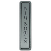  Kitchen ID Collection 4'' Wide (Vertical) ''Big Bowls'' Cabinet Pull in Antique Pewter, 4'' W x 7/8'' D x 7/8'' H