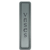  Kitchen ID Collection 4'' Wide (Vertical) ''Vases'' Cabinet Pull in Antique Pewter, 4'' W x 7/8'' D x 7/8'' H
