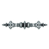  King's Road Collection 6-3/8'' Wide Portobello Road (Plain) Cabinet Pull in Antique Pewter, 6-3/8'' W x 1-7/8'' D x 1-1/4'' H