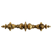  King's Road Collection 6-3/8'' Wide Portobello Road (Plain) Cabinet Pull in 24K Satin Gold, 6-3/8'' W x 1-7/8'' D x 1-1/4'' H