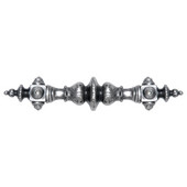  King's Road Collection 6-3/8'' Wide Portobello Road (Crystals) Cabinet Pull in Antique Pewter, 6-3/8'' W x 1-7/8'' D x 1-1/4'' H