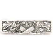  Kitchen Garden Collection 4-7/8'' Wide Leafy Carrot Cabinet Pull in Antique Pewter, 4-7/8'' W x 7/8'' D x 1-3/8'' H