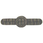  Pastimes Collection 4-1/8'' Wide Classic Weave Cabinet Pull in Antique Brass, 4-1/8'' W x 7/8'' D x 1-1/8'' H