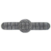  Pastimes Collection 4-1/8'' Wide Classic Weave Cabinet Pull in Antique Pewter, 4-1/8'' W x 7/8'' D x 1-1/8'' H